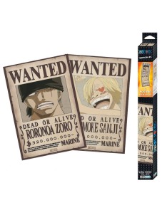 SET DE 2 POSTERS DE ONE PIECE - WANTED ZORO & SANJI - 52X35 CM