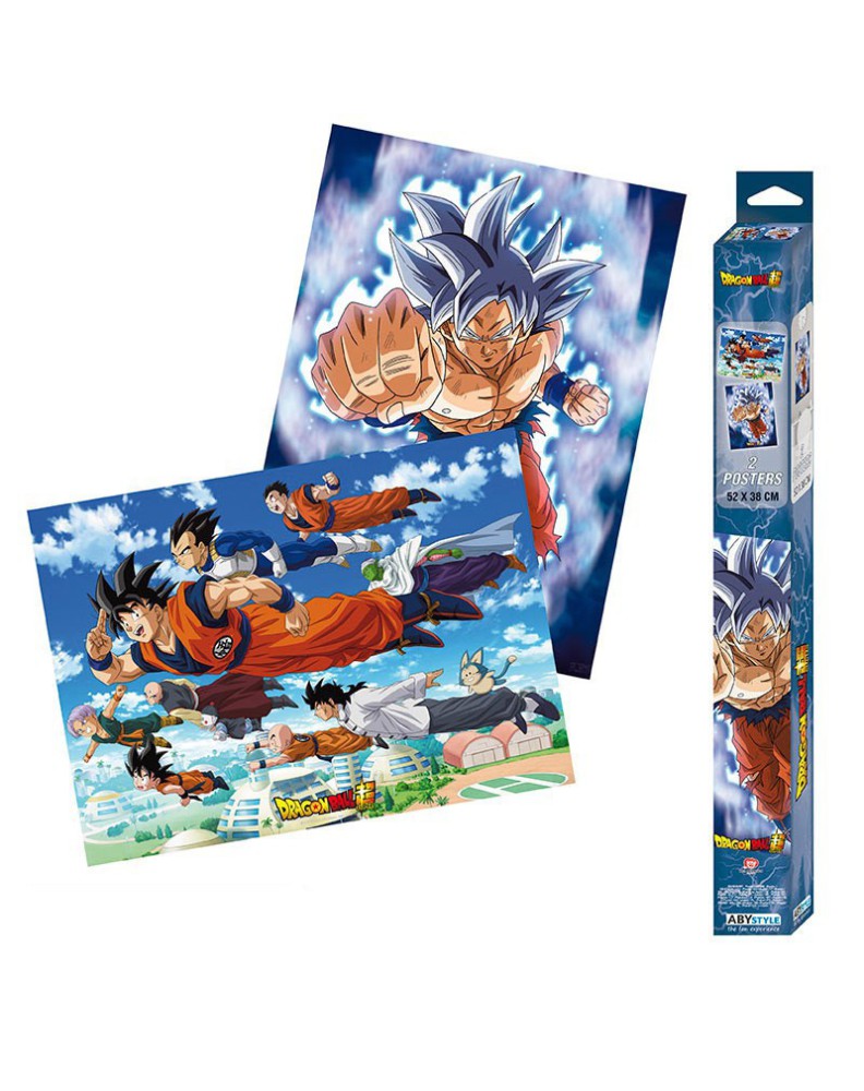 2 PRINT SET 52X38 GOKU AND FRIENDS - Dragon Ball Super