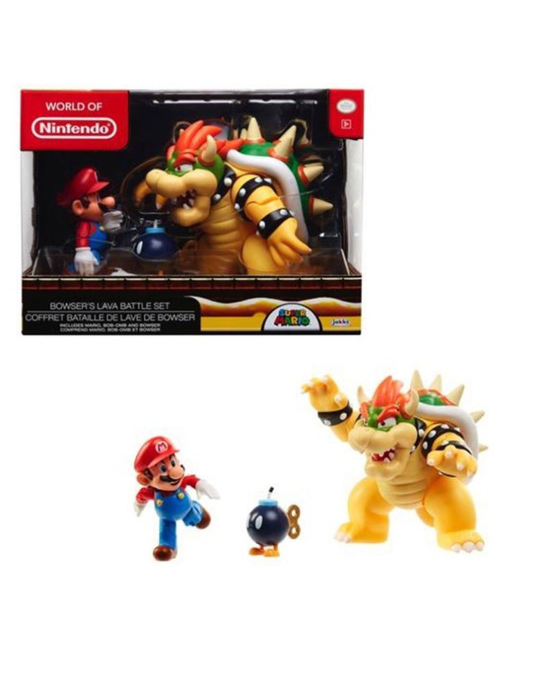 FIGURES ASSORTED NINTENDO MARIO VS BOWSER 10 CM