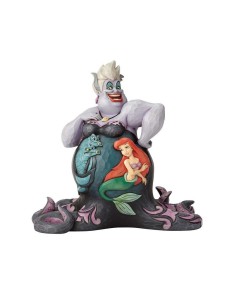 FIGURA DECORATIVA DISNEY ÚRSULA CON PERSONAJES VESTIDO