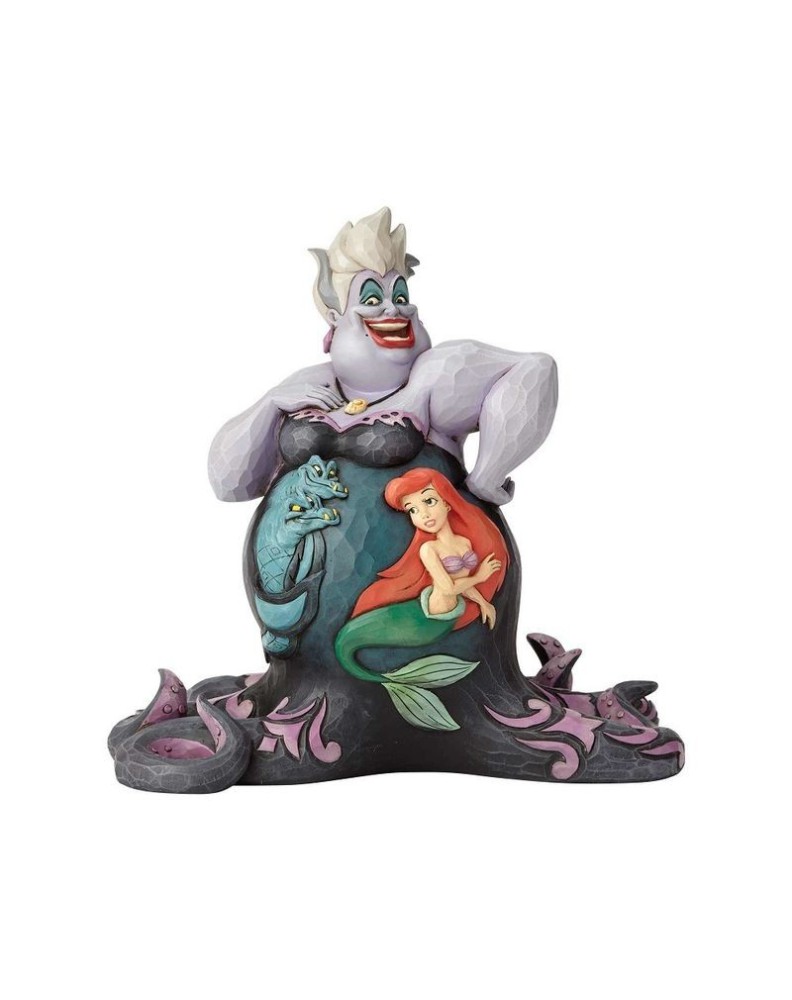 FIGURA DECORATIVA DISNEY ÚRSULA CON PERSONAJES VESTIDO