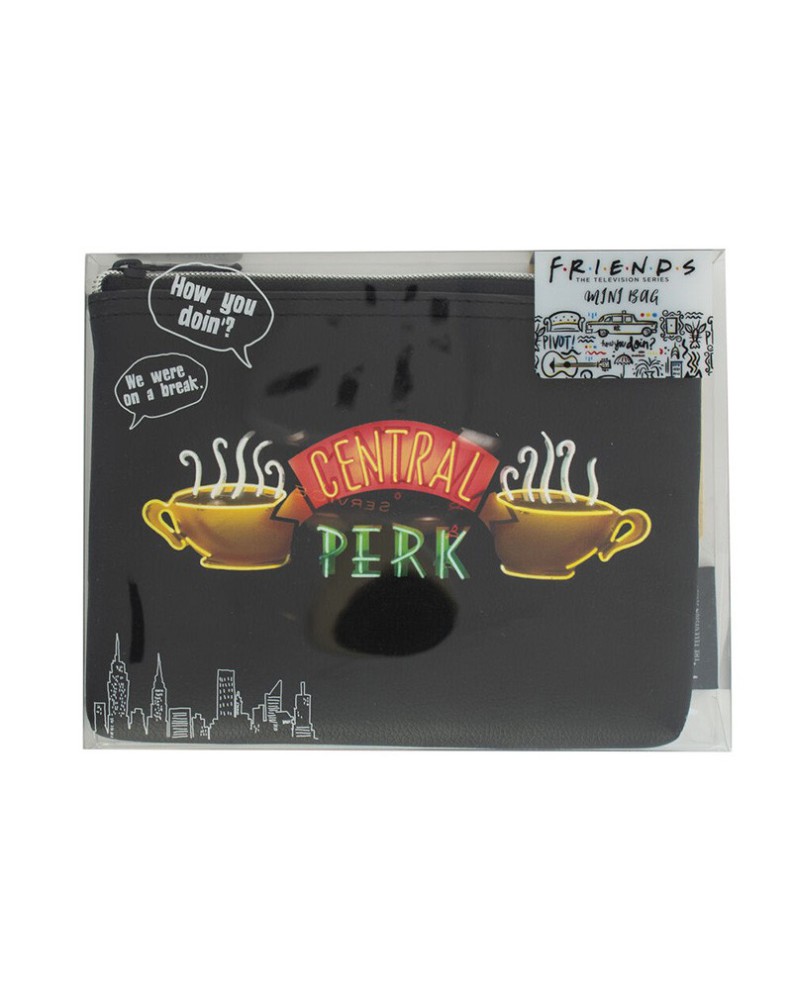 Friends Black PU Mini Bag in Acetate Box Vista 2