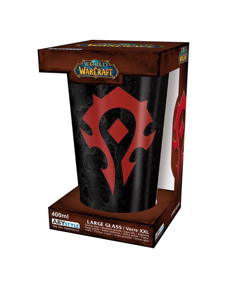 WORLD OF WARCRAFT - LARGE GLASS - 400ML - HORDE View 4