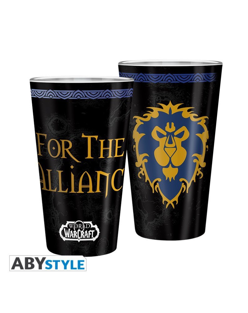 VASO GRANDE 400ML - LA ALIANZA - WORLD OF WARCRAFT