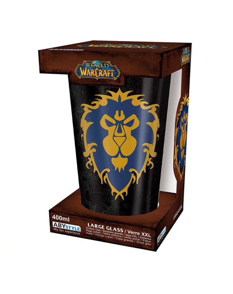 WORLD OF WARCRAFT - LARGE GLASS - 400ML - ALLIANCE View 4