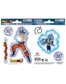 PEGATINAS GOKU & VEGETA - DRAGON BALL SUPER -16X11CM 2 HOJAS