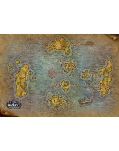 POSTER WORLD OF WARCRAFT - "MAP" (91.5X61)