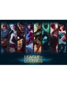 POSTER LEAGUE OF LEGENDS - "CHAMPIONS" (91.5X61)