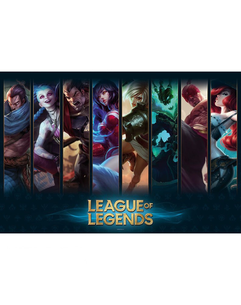 POSTER LEAGUE OF LEGENDS - "CHAMPIONS" (91.5X61) View 3