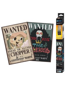 POSTER ONE PIECE - SET 2 POSTERS - WANTED BROOK & CHOPPER (52X35) X4
