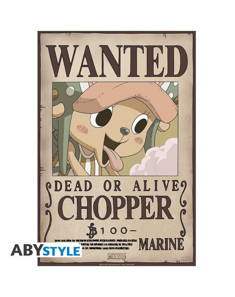 POSTER ONE PIECE - SET 2 POSTERS - WANTED BROOK & CHOPPER (52X35) X4 Vista 2