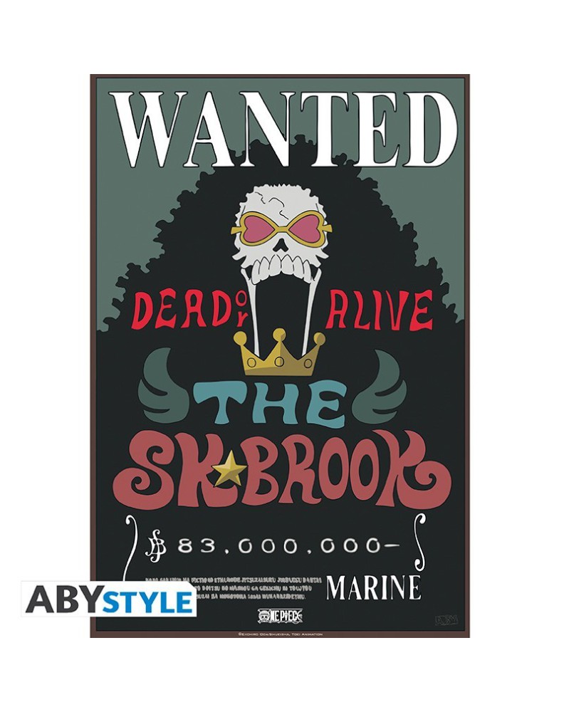 POSTER ONE PIECE - SET 2 POSTERS - WANTED BROOK & CHOPPER (52X35) X4