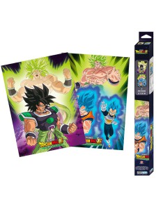 POSTER DRAGON BALL BROLY - SET 2 POSTERS - BROLY (52X38) X4