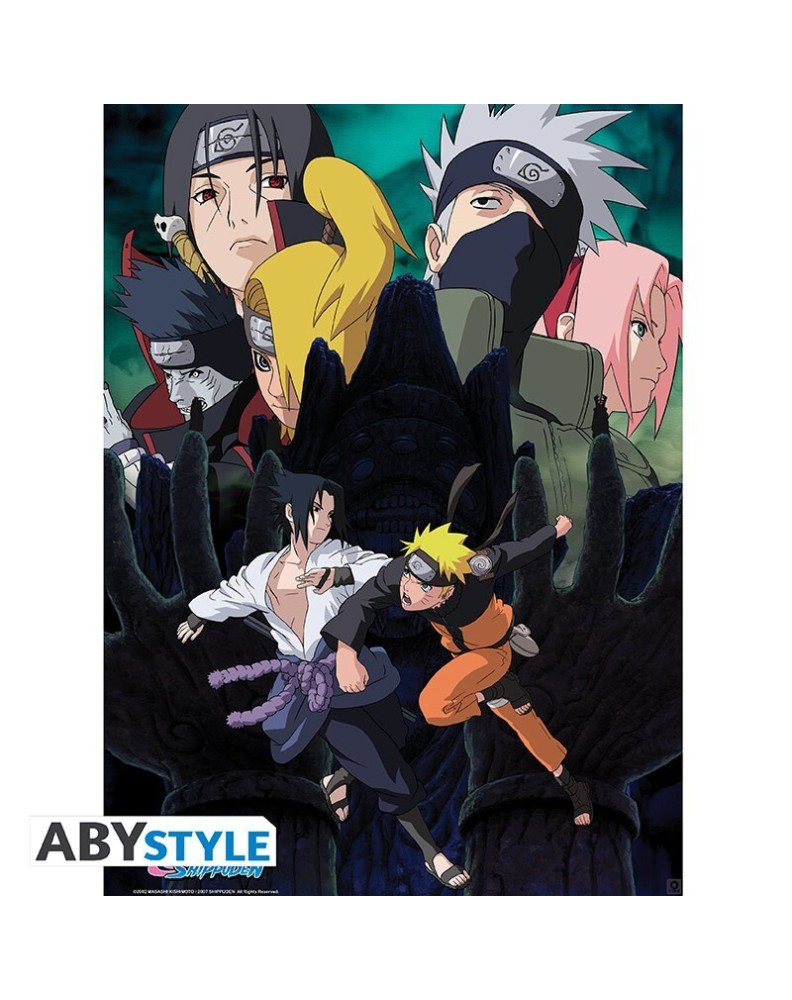 POSTER NARUTO SHIPPUDEN - SET 2 POSTERS - NINJAS (52X38) X4 Vista 2