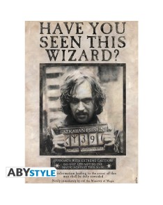 POSTER HARRY POTTER - "WANTED SIRIUS BLACK" (91.5X61)