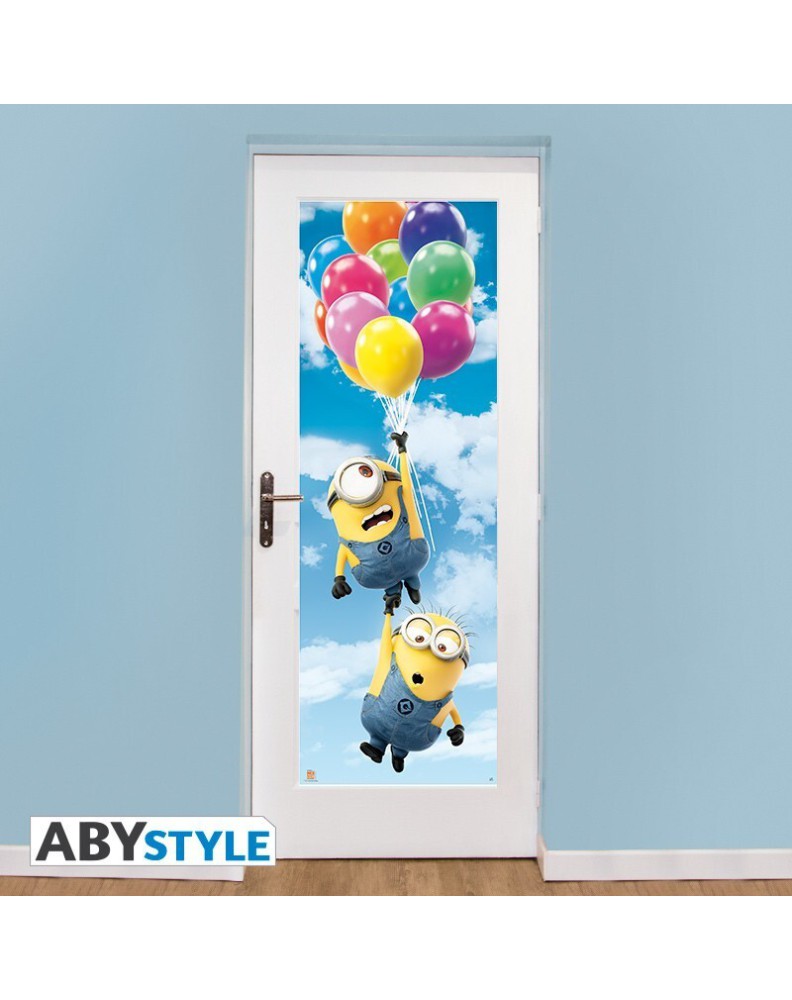 POSTER MINIONS - DOOR POSTER - BALLOONS (53X158) Vista 2