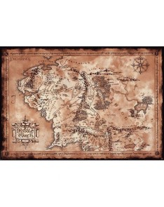POSTER LORD OF THE RINGS - "MAP" (91.5X61)