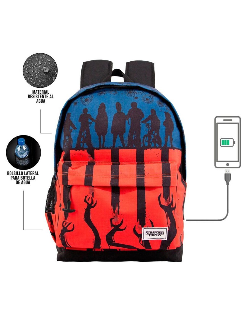 BACKPACK 45CM ADAPTIVE FLAG STRANGER THINGS Vista 2