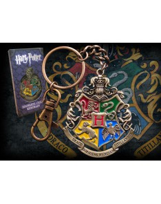 METALLIC KEY CHAIN 5 CM Hogwarts crest HARRY POTTER Vista 2