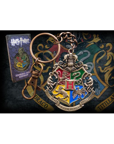 METALLIC KEY CHAIN 5 CM Hogwarts crest HARRY POTTER Vista 2