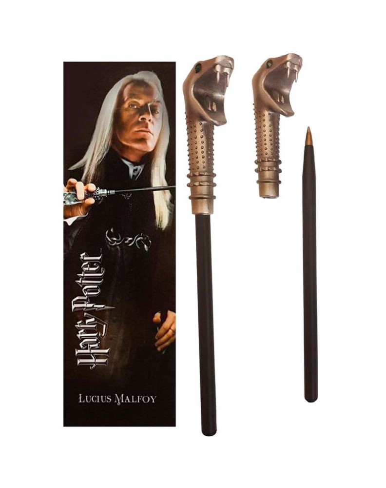 WAND PEN AND BOOKMARK HARRY POTTER Lucius Malfoy