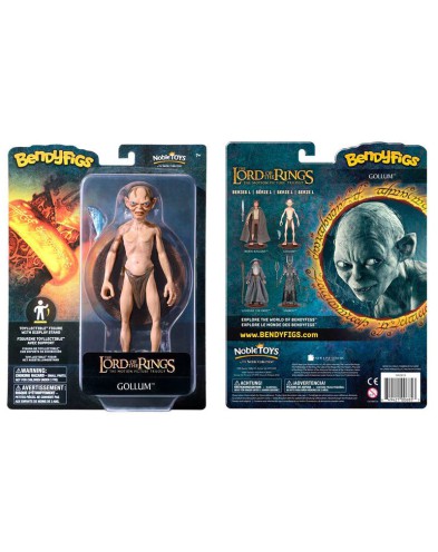 FIGURE Malleable BENDYFIGS Gollum LORD OF THE RINGS 19CM Vista 2