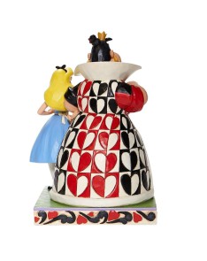 DECORATIVE FIGURE ALICE AND THE QUEEN OF HEARTS - DISNEY