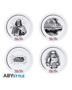 SET 4 PLATOS STAR WARS - JOIN THE DARK SIDE