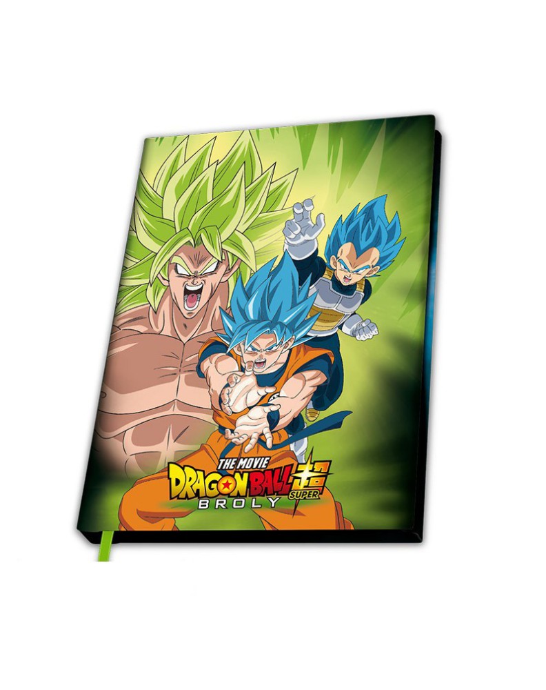 DRAGON BALL BROLY - A5 NOTEBOOK "BROLY VS GOKU & VEGETA" X4