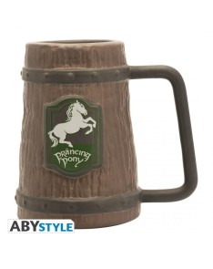 LORD OF THE RINGS - 3D TANKARD - PRANCING PONY X2