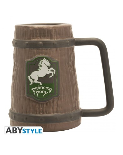 LORD OF THE RINGS - 3D TANKARD - PRANCING PONY X2