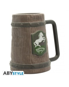 LORD OF THE RINGS - 3D TANKARD - PRANCING PONY X2