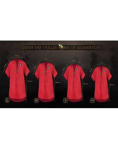 TUNICA QUIDDITCH GRYFFINDOR HARRY POTTER TALLA: M / ACABADO: UNICO Vista 4