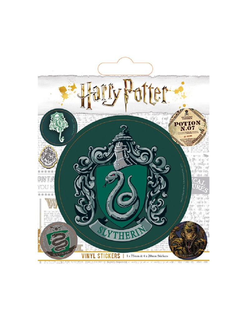 JUEGO DE PEGATINAS HARRY POTTER SLYTHERIN