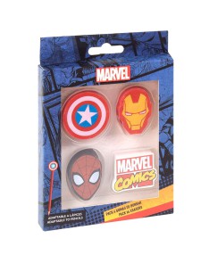 PACK 4 erasers MARVEL