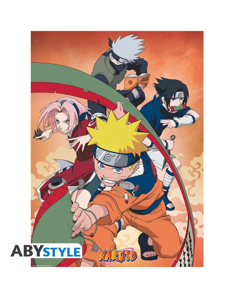 SET POSTER CHIBI 2 - TEAM 7 (52X38) NARUTO Vista 2