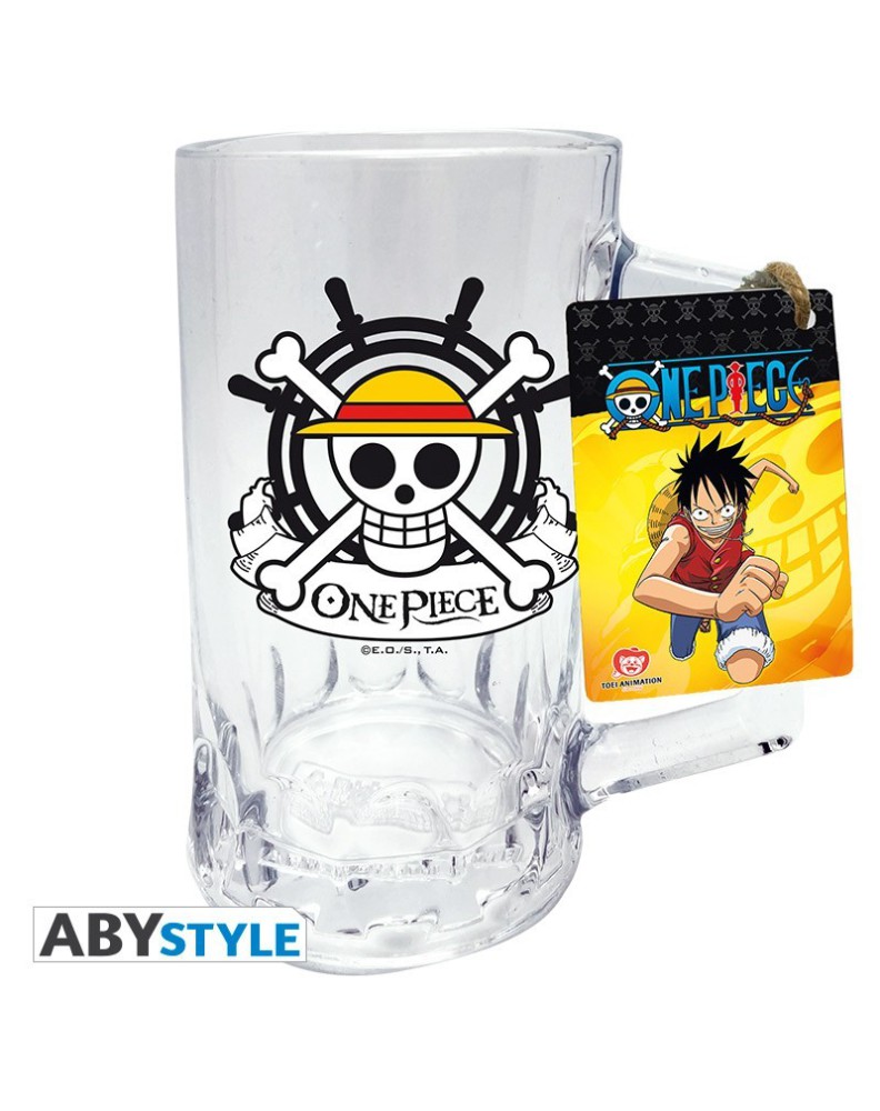 GLASS PITCHER "SKULL - LUFFY" ONE PIECE View 3