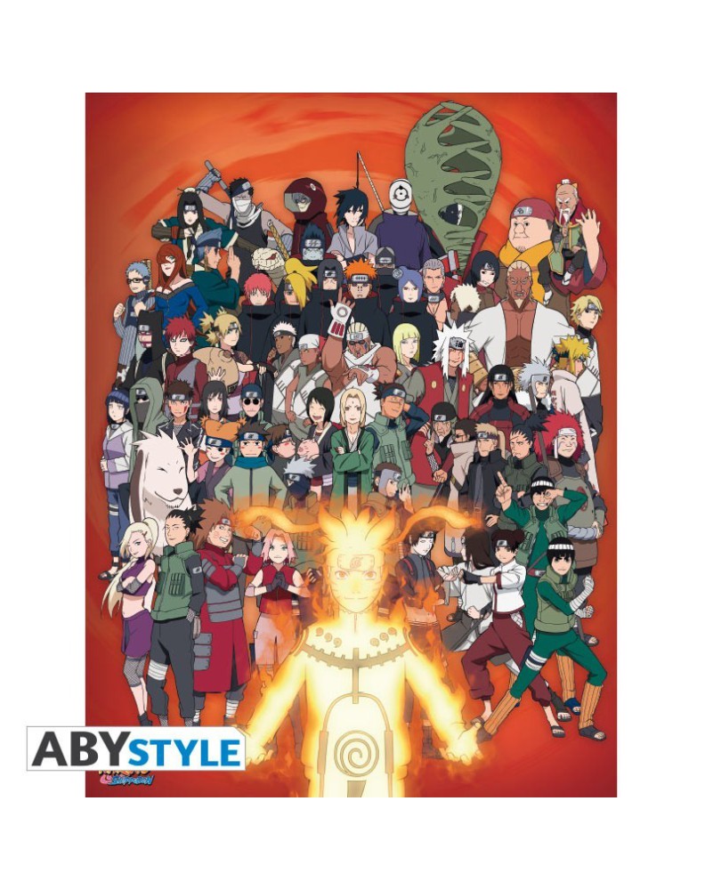 NARUTO SHIPPUDEN - CANVAS - GROUP (30X40) Vista 2