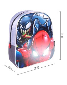 BACKPACK 31CM MARVEL SPIDERMAN 3D LIGHTS View 3