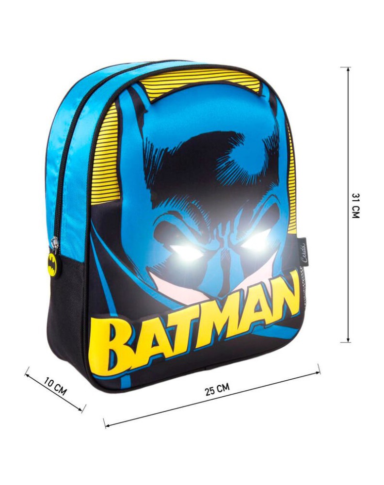 MOCHILA 3D LUCES BATMAN DC COMICS 31CM Vista 3