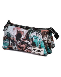 JUSTICE LEAGUE PENCIL CASE DC COMICS TRIPLE