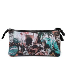 JUSTICE LEAGUE PENCIL CASE DC COMICS TRIPLE Vista 2