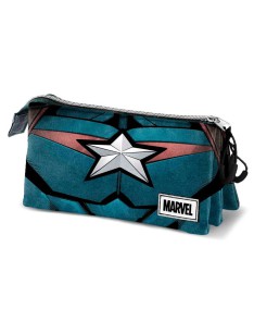 PENCIL CASE CHEST CAPTAIN AMERICA MARVEL TRIPLE