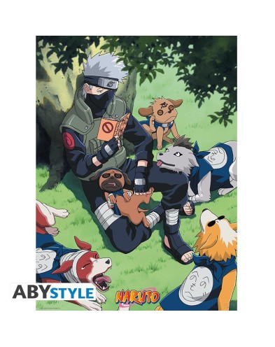 POSTER "KAKASHI AND DOGS" - NARUTO (52X38 CM)