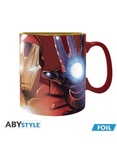 TAZA IRON MAN EFECTO METAL 460 ML "THE ARMORED AVENGER" - MARVEL Vista 3