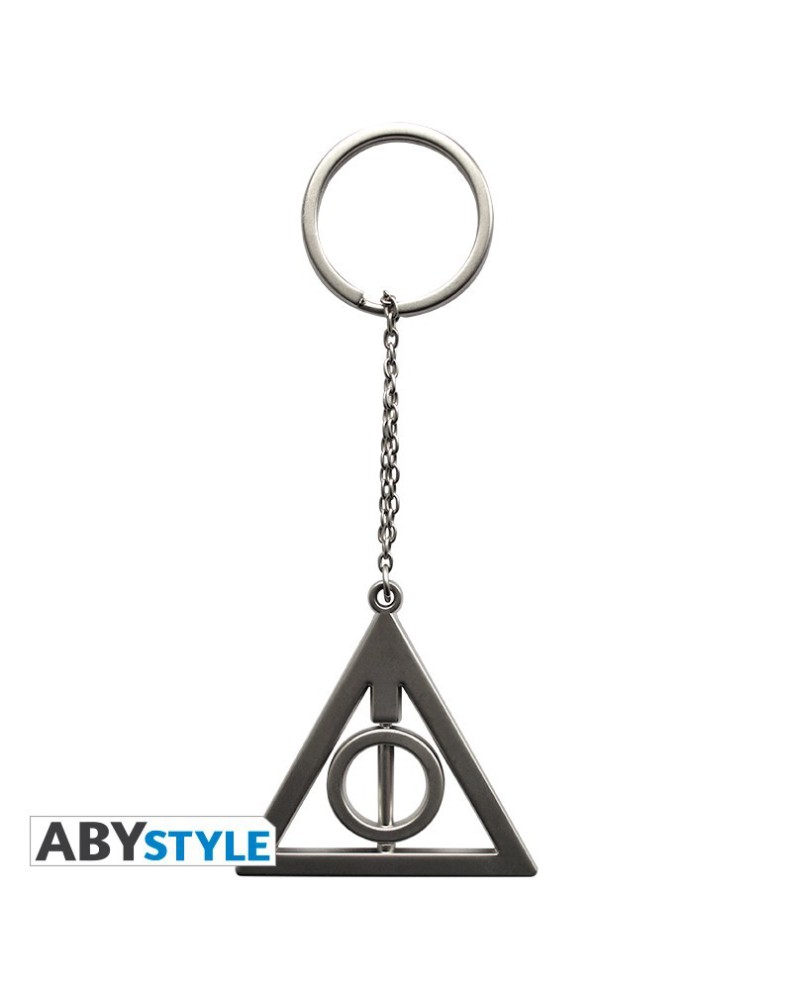 3D KEYCHAIN EMBLEM OF THE DEATHLY HALLOWS - HARRY POTTER