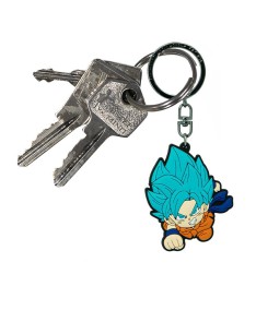 KEYCHAIN PVC GOKU SAIYAN BLUE DRAGON BALL SUPER Vista 2