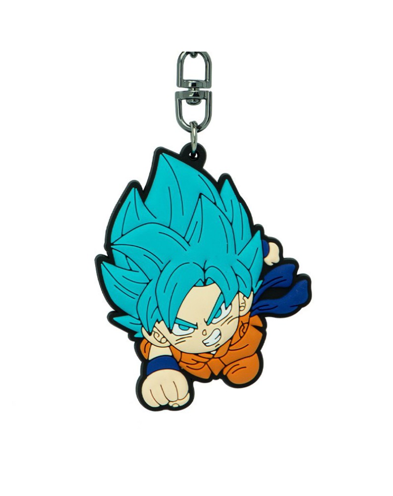 KEYCHAIN PVC GOKU SAIYAN BLUE DRAGON BALL SUPER View 3