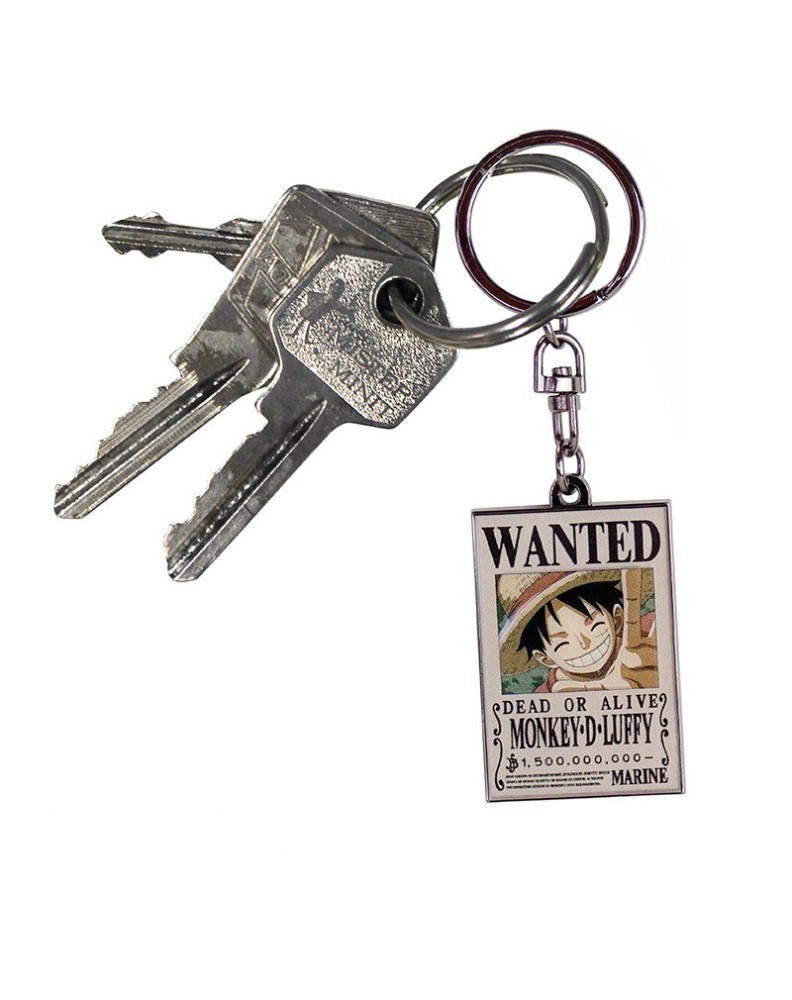 KEYCHAIN WANTED LUFFY ONE PIECE Vista 2