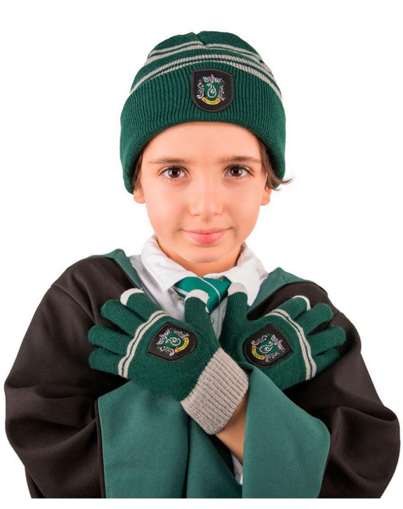 SET GORRO + GUANTES SLYTHERIN HARRY POTTER INFANTIL Vista 2